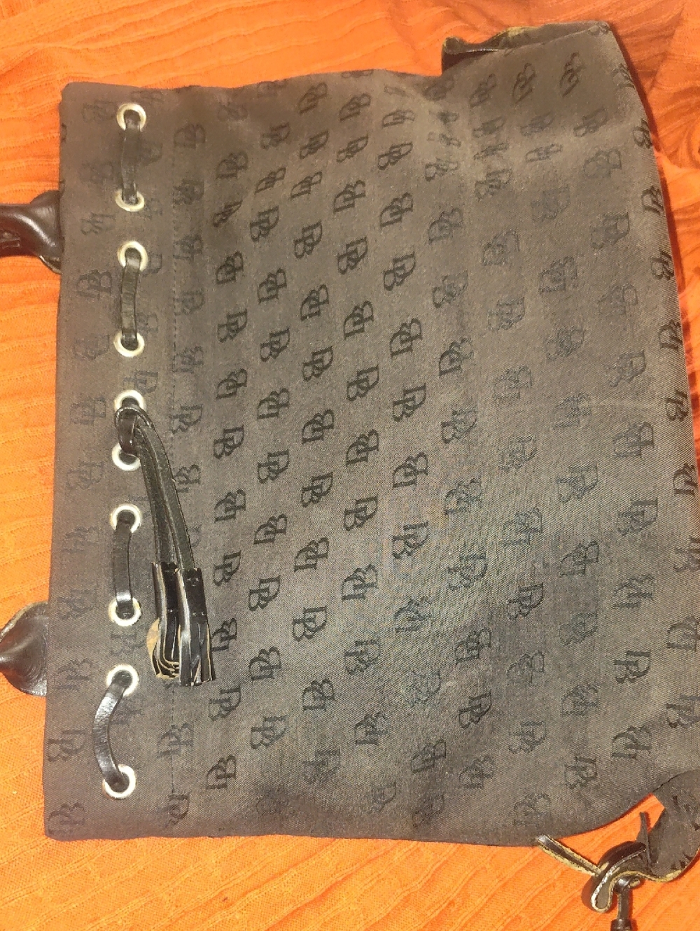 Dooney & Bourke Black Monogram Shoulder Bag